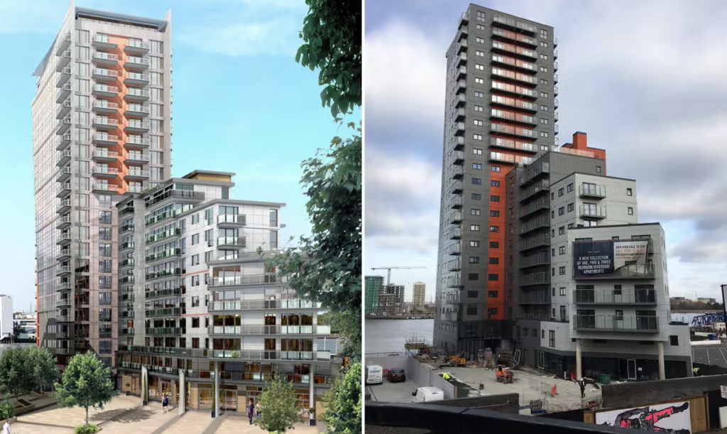 Plans to demolish 204 London homes have been disputed by developers